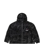 Raspberry Logo Print Contrast Stitch Hoodie