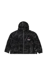 Raspberry Logo Print Contrast Stitch Hoodie