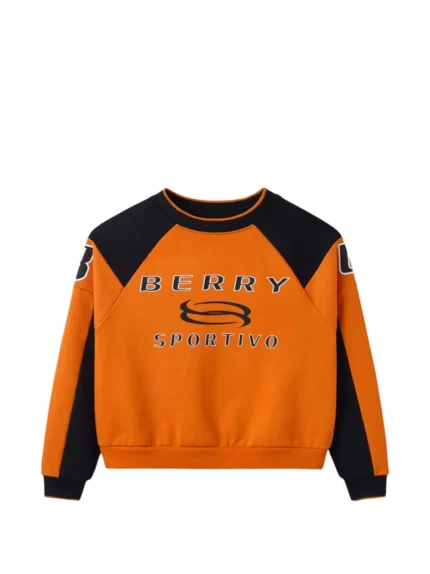 Raspberry Sportivo-print sweatshirt