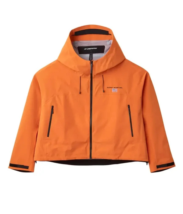 GV-Gallery-Cropped-Orange-Rain-Jacket.png Gv Gallery Cropped Orange Rain Jacket - Image 1