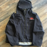 Raspberry Hills Cropped Black Rain Jacket