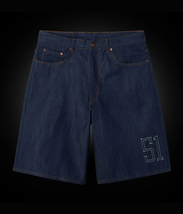 Raspberry-Hills-Ichiro-51-Raw-Denim-Shorts.png Raspberry Hills Ichiro 51 Raw Denim Shorts - Image 1