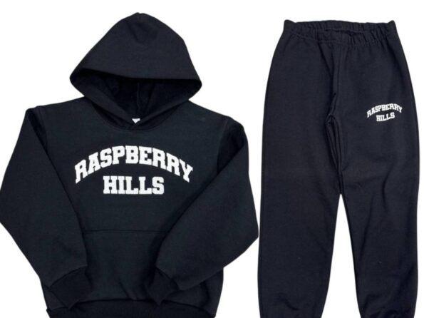 Raspberry-Hills-Logo0-Tracksuit-Black-Youth-1200x900-1-595x446-1-1-1.jpg Raspberry Hills Logo Tracksuit Black (Youth) - Image 1