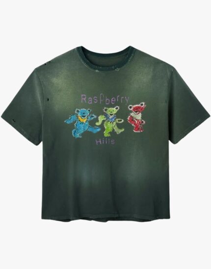 Goldvintage Gallery Raspberry Hills Grateful Berry Green tee